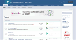 Desktop Screenshot of forum.optymalizacja.com