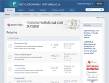 Tablet Screenshot of forum.optymalizacja.com